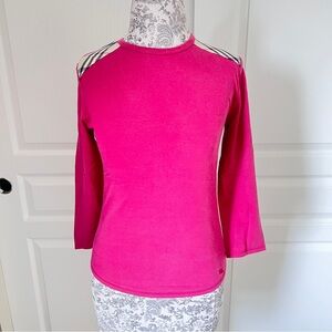 Burberry Vibrant Pink Long Sleeve Top